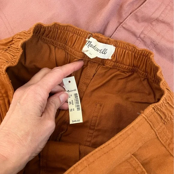 Madewell NWT Camp Shorts Women's Shorts in Faded Mauve, Burnt Sienna, & Kale XS - Picture 4 of 10
